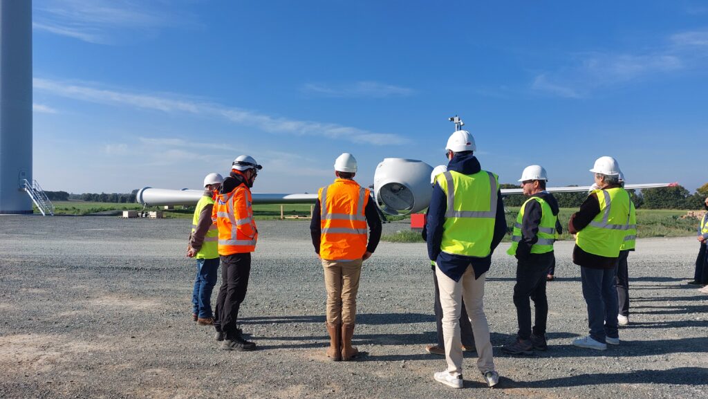 Visite chantier construction parc éolien Chambon Puyravault (4)